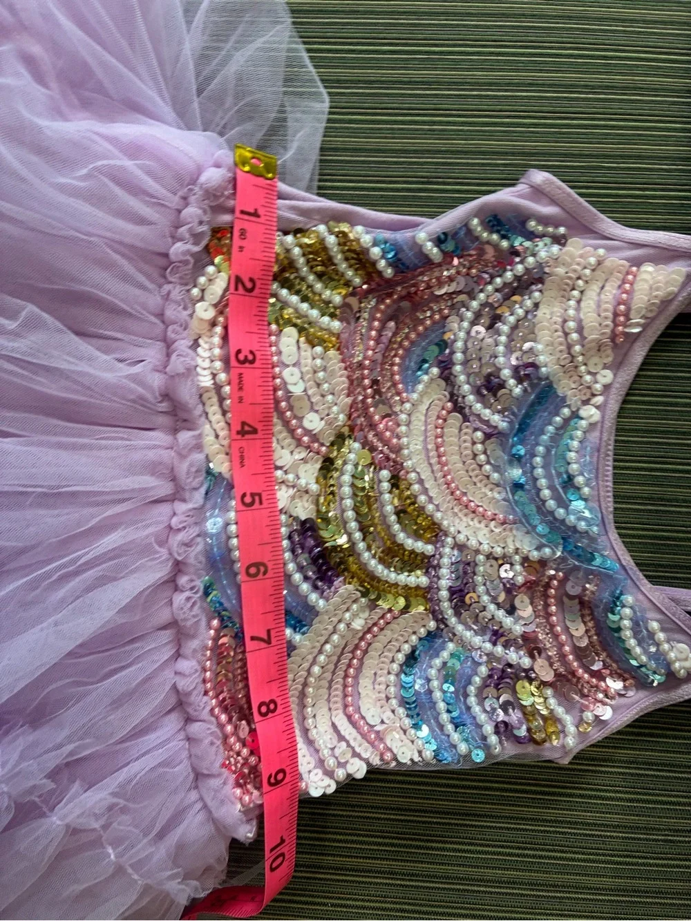 Tutu du Monde Kids Lavender Sequin Tulle Costume Dress purple dance sequin - Picture 9 of 10